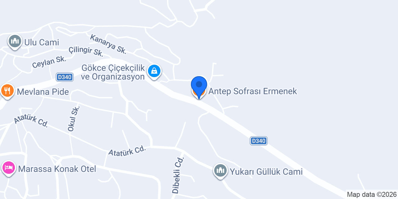 Antep Sofrası Ermenek konumu