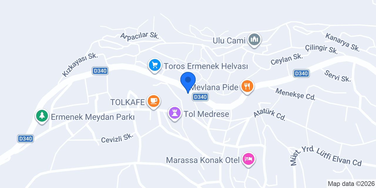 Tadım pastanesi konumu