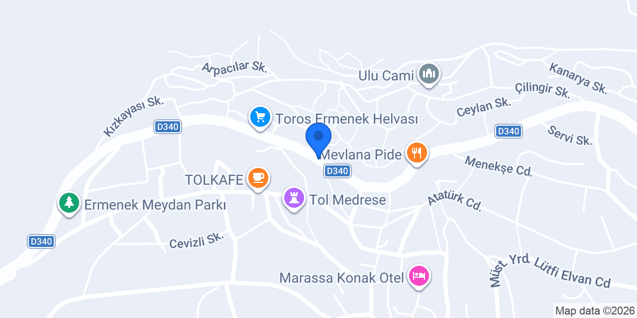 Ermenek İlçe Nüfus Müdürlüğü konumu