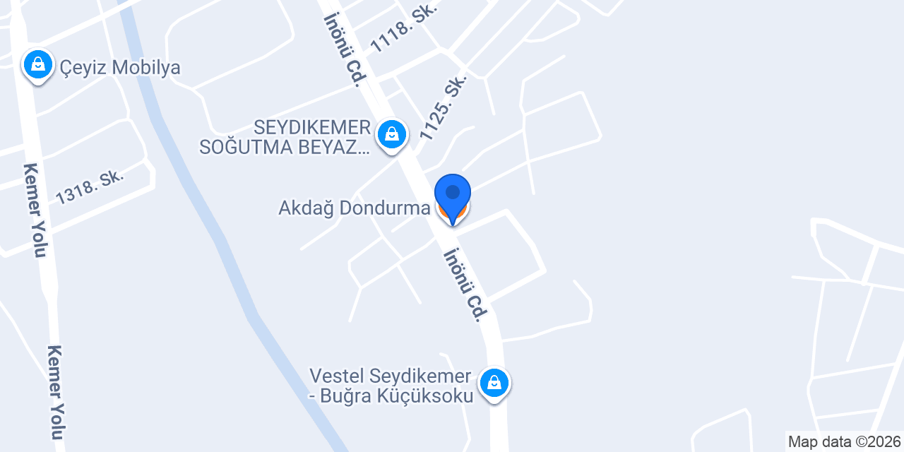 Akdağ Dondurma konumu