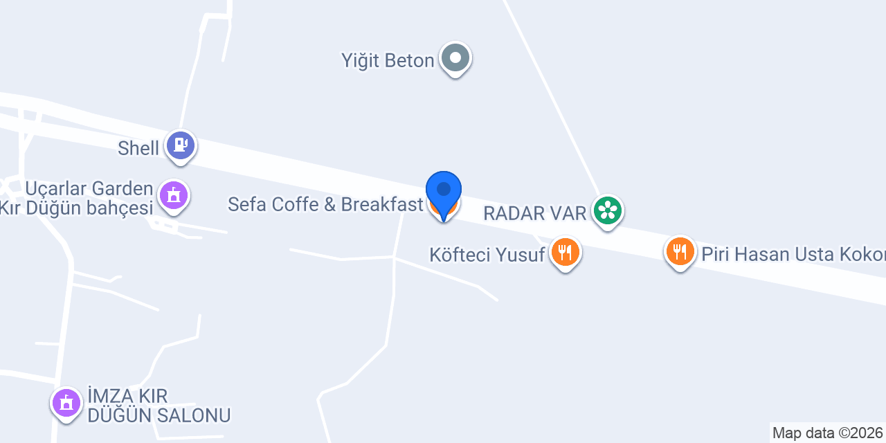 Sefa Coffe & Breakfast konumu