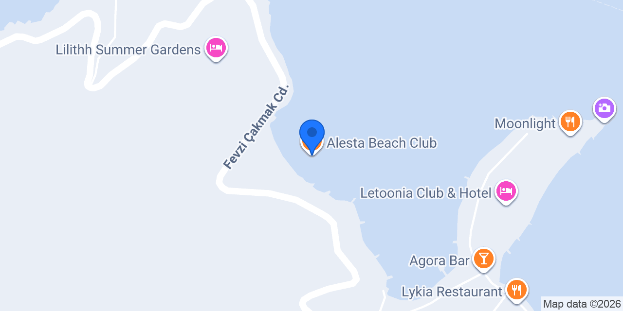 Alesta Beach Club konumu