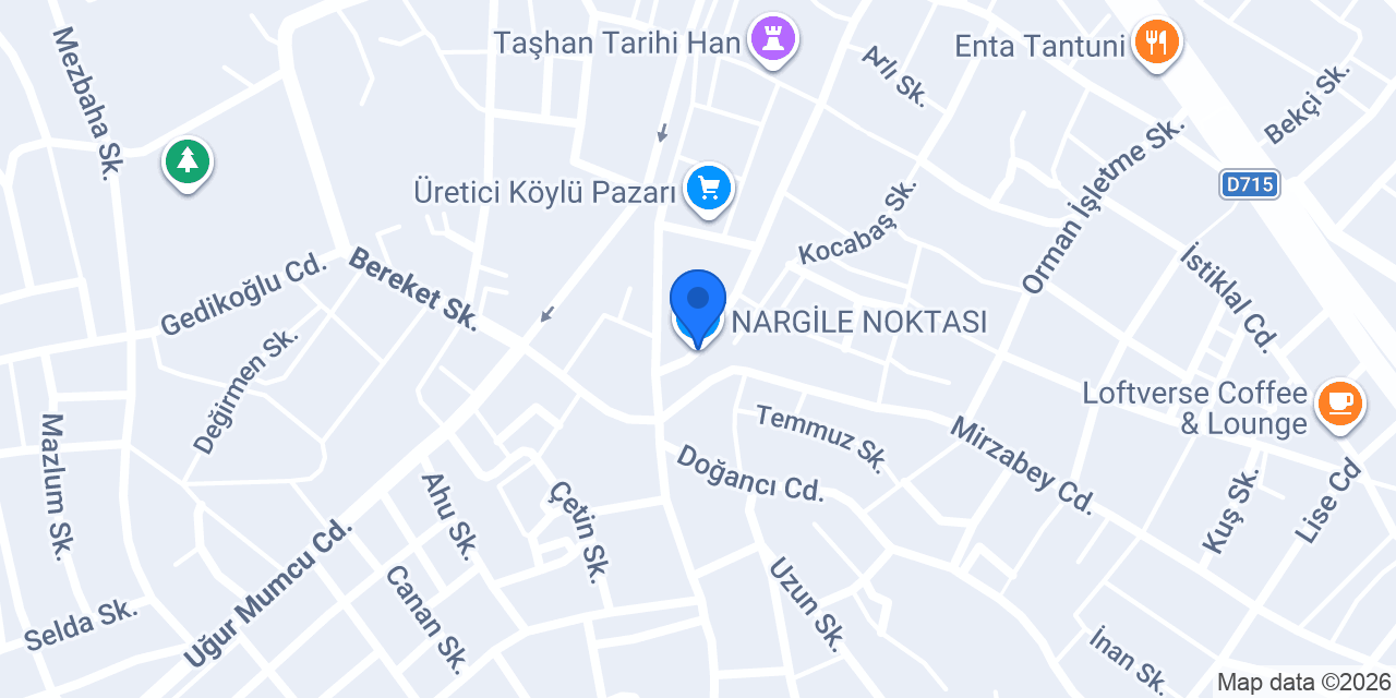 NARGİLE NOKTASI konumu