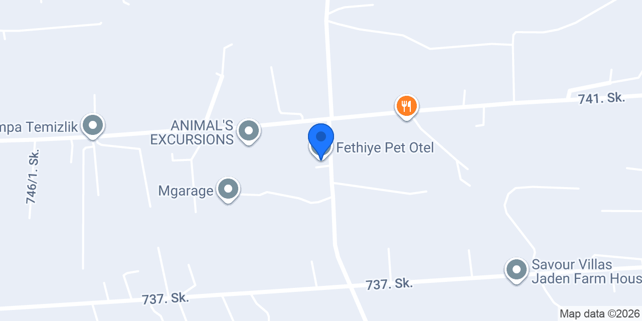 Fethiye Pet Otel konumu