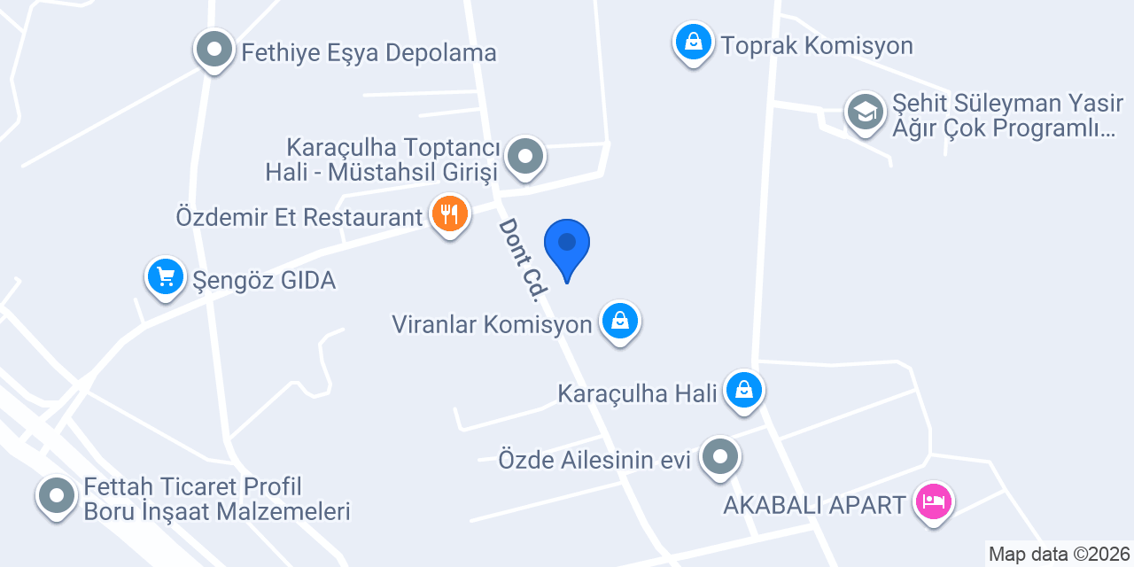FHM GIDA FETHİYE konumu