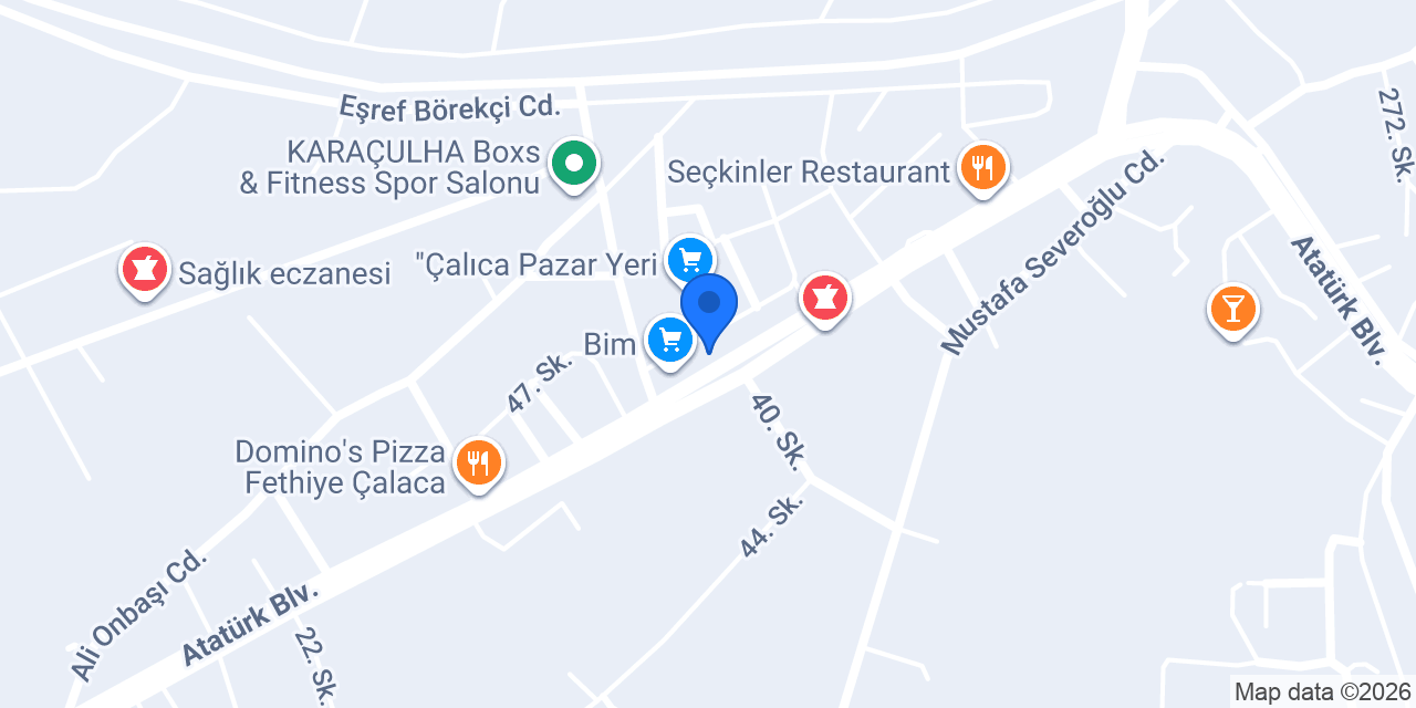 Çalıca Veteriner Kliniği konumu