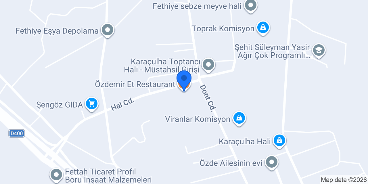 Özdemir Et Restaurant konumu