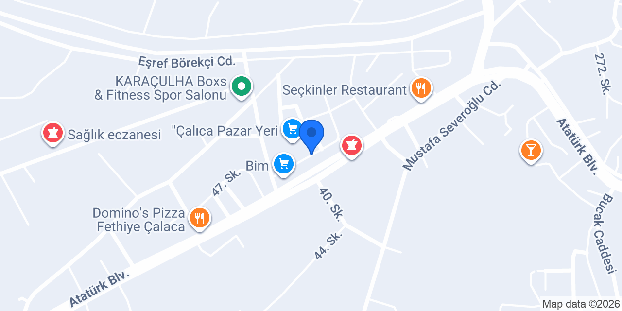 Fethiye Motor Dünyası konumu