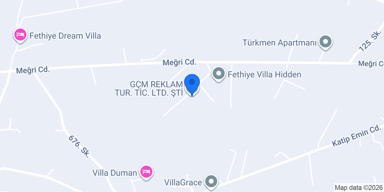 GÇM REKLAM TUR. TİC. LTD. ŞTİ konumu