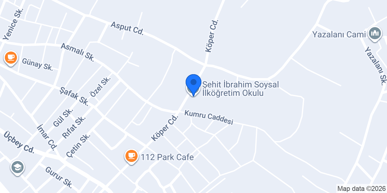Şehit İbrahim Soysal İlköğretim Okulu konumu