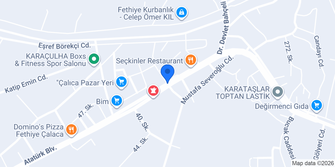 Dikkat ilaçlama konumu