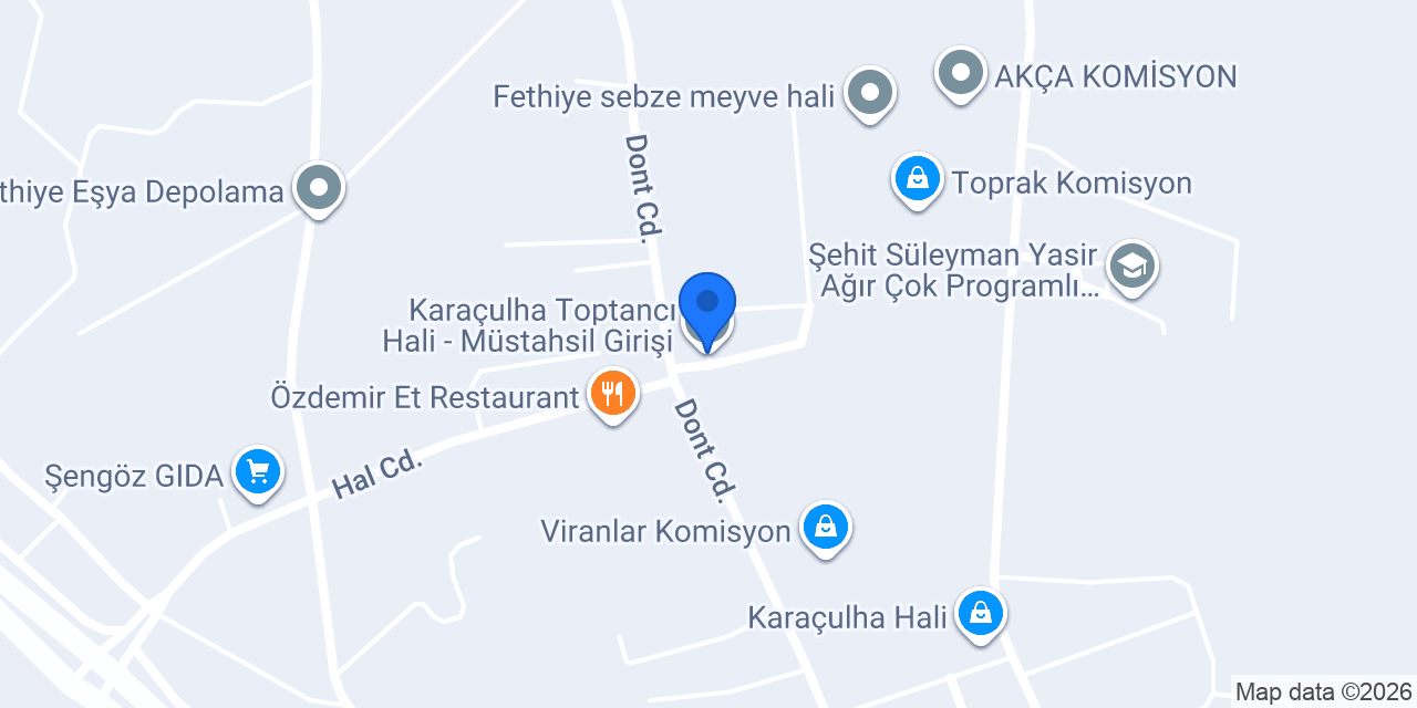 Karaçulha Toptancı Hali - Müstahsil Girişi konumu