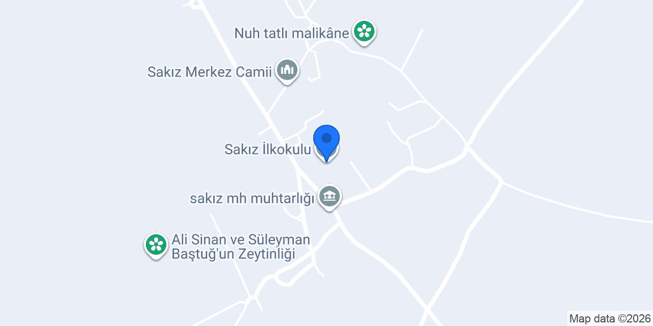 Sakız İlkokulu konumu