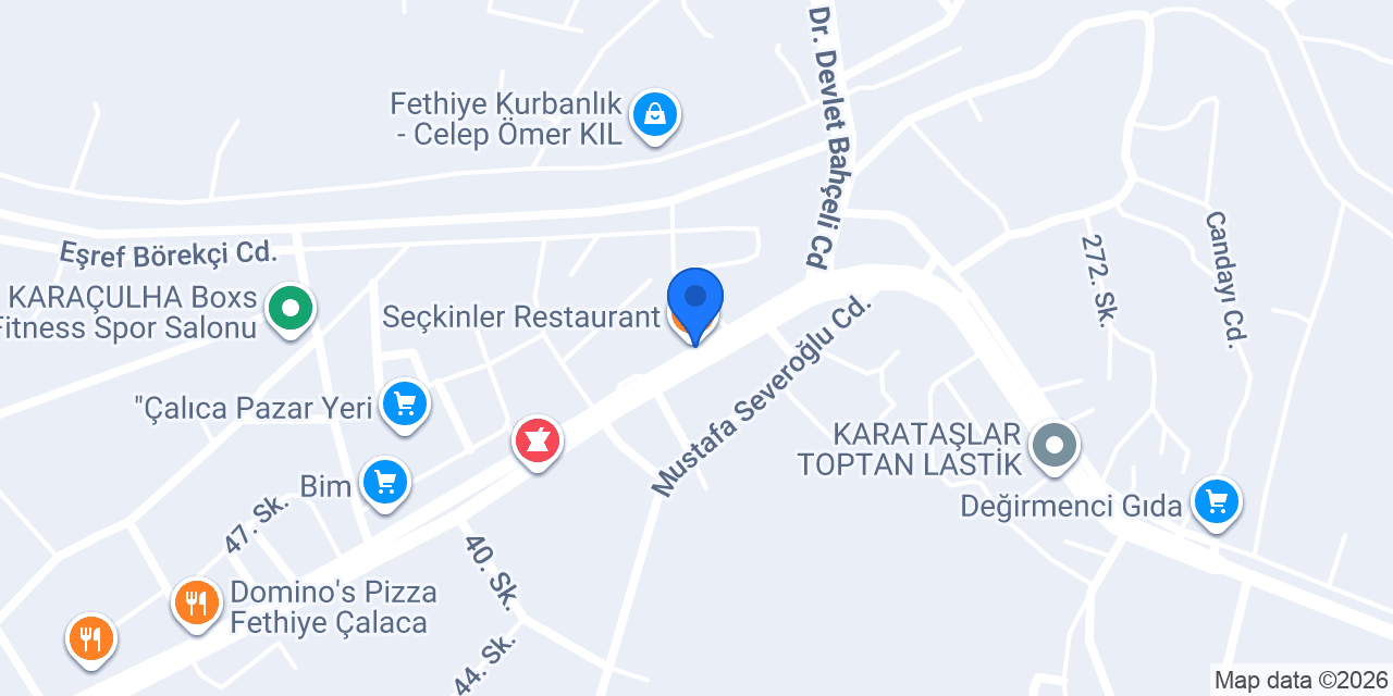 Seçkinler Restaurant konumu