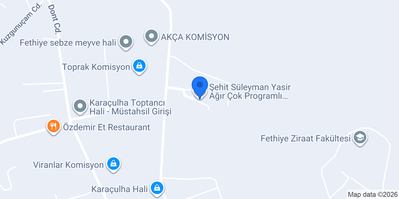 Şehit Süleyman Yasir Ağır Çok Programlı Anadolu Lisesi konumu