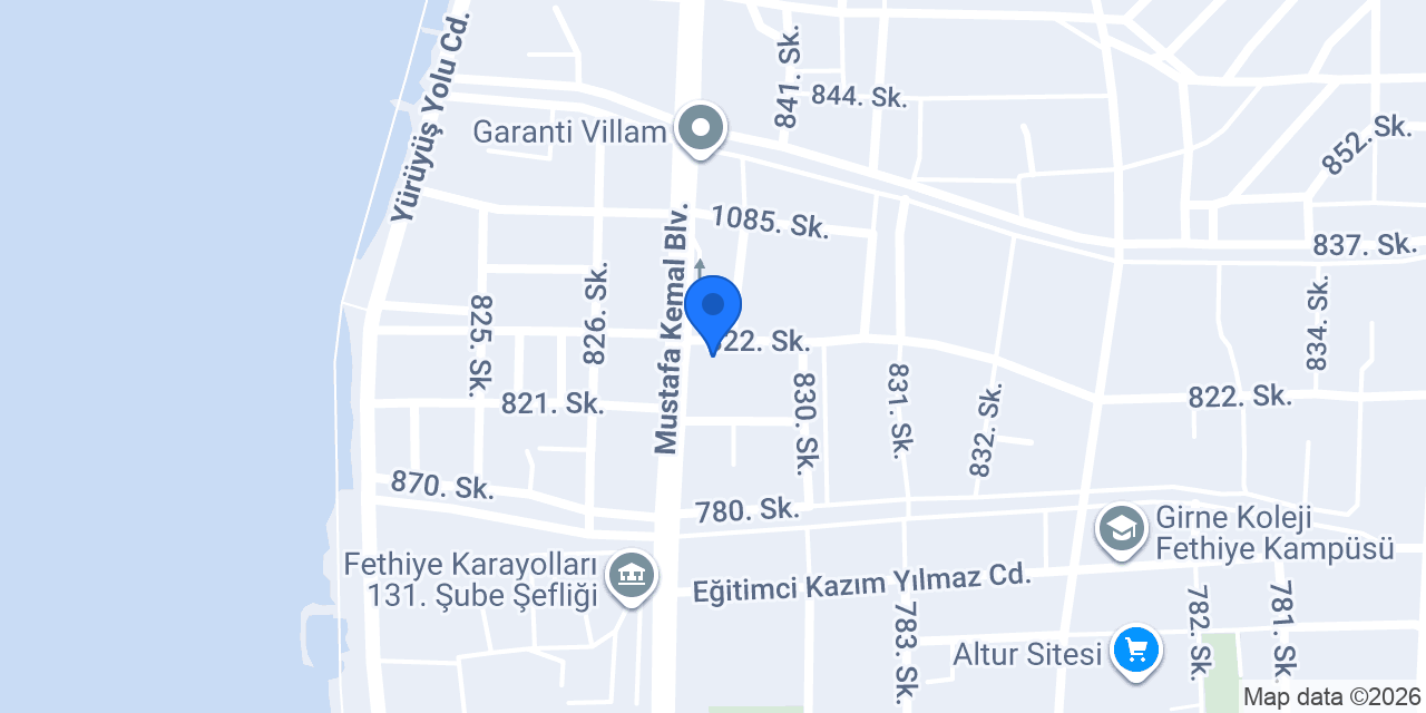 First Class Garage Fethiye konumu