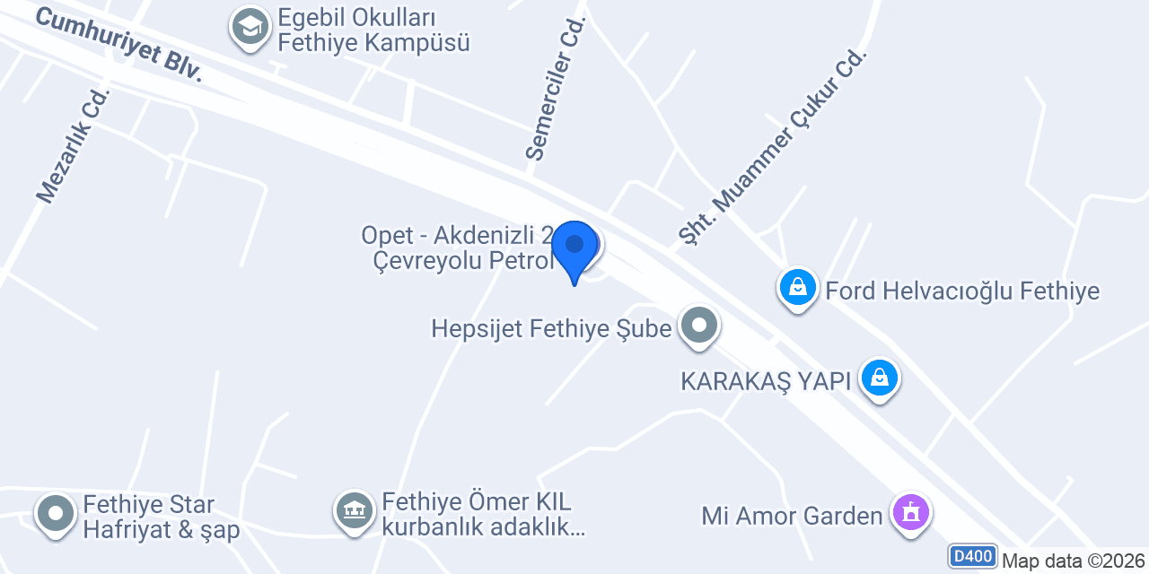 LEVENT BÖREK FETHİYE ŞUBESİ konumu