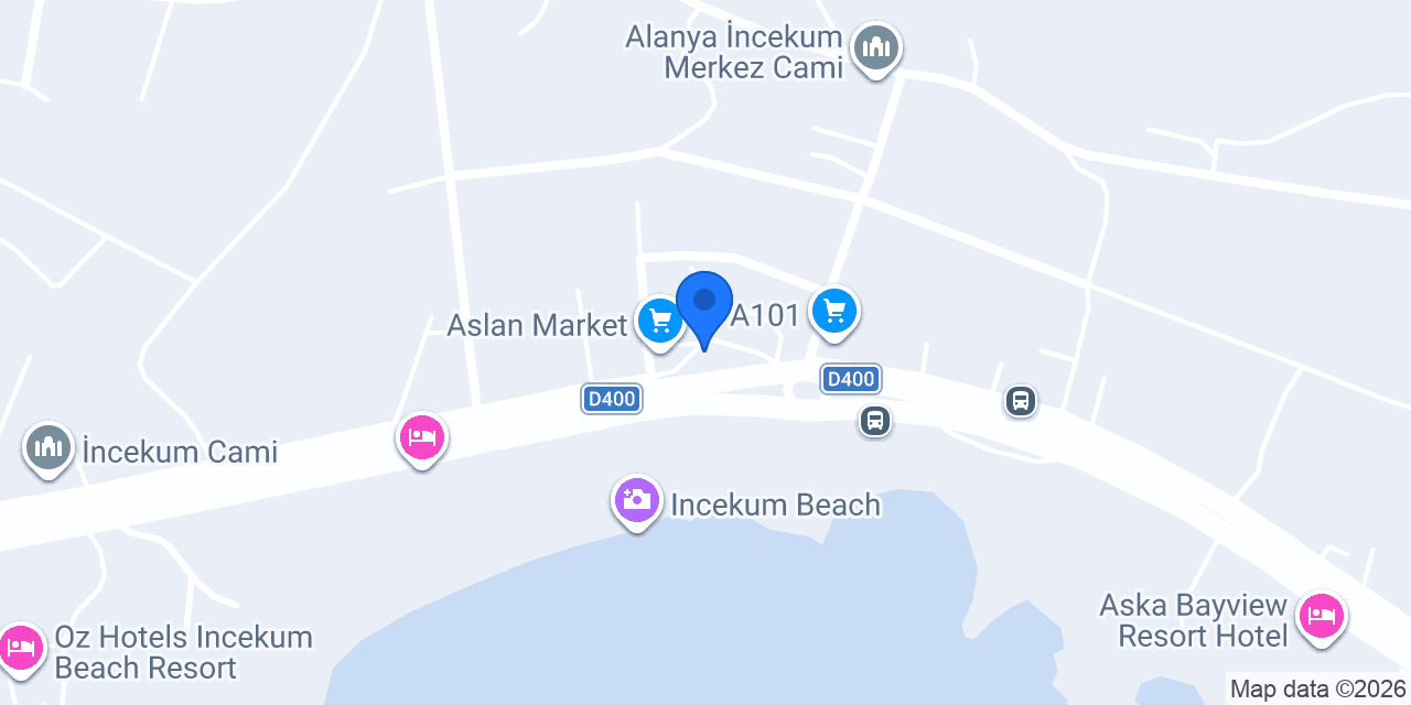 İncekum Dondurmacısı konumu