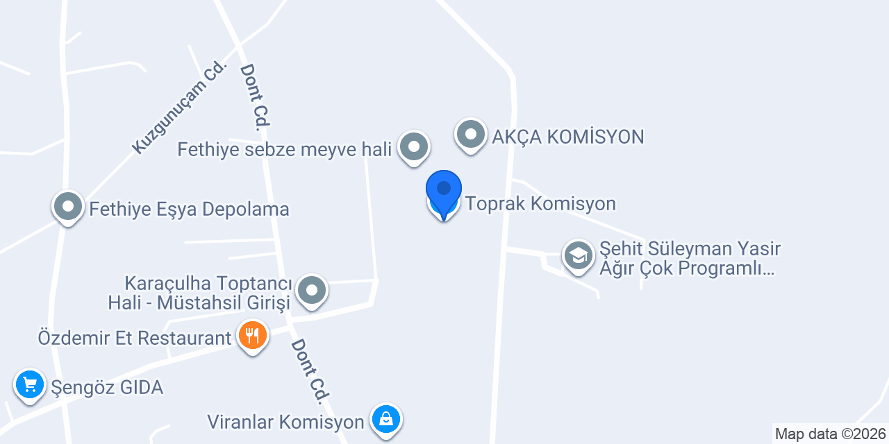 Toprak Komisyon konumu