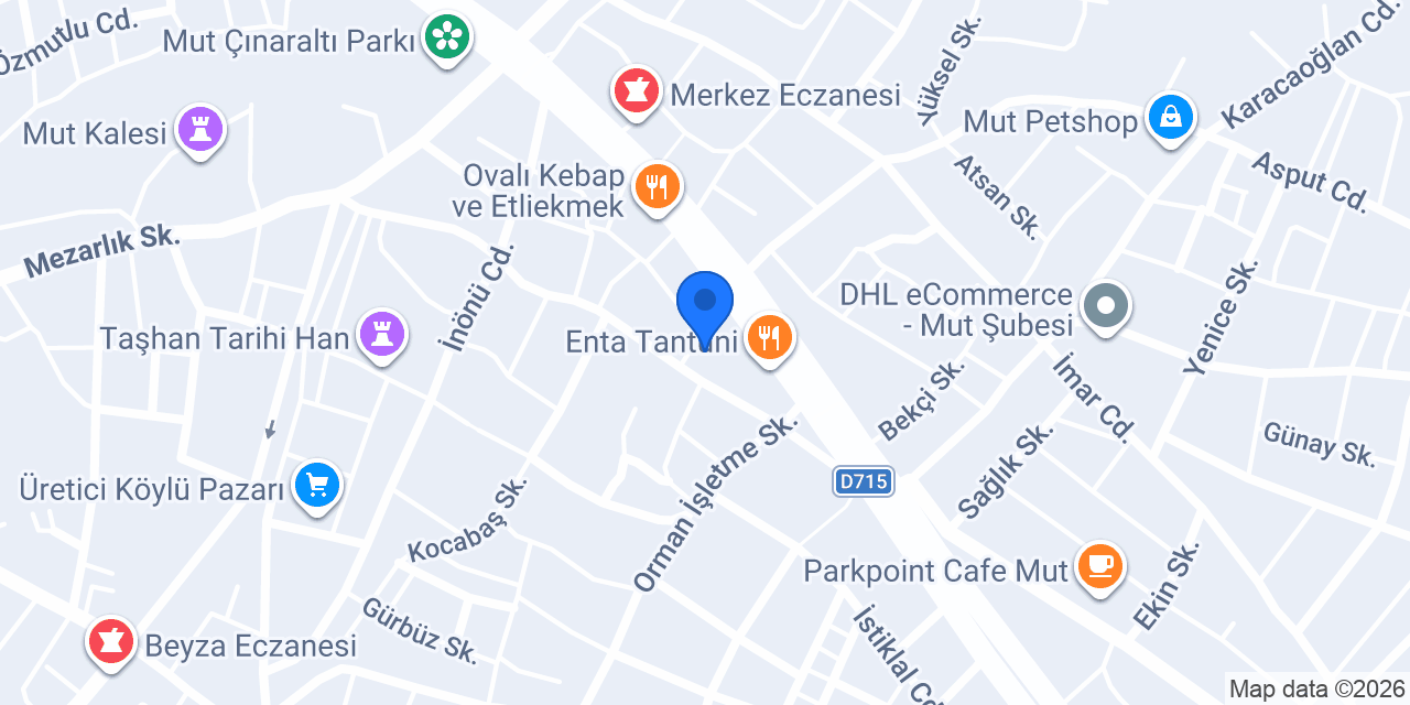 Soner Döner İskender Köfte Salonu konumu