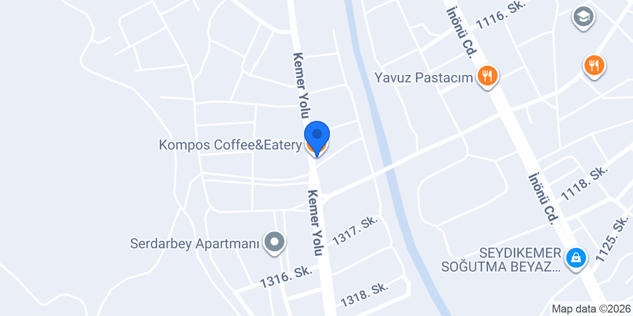 Kompos Coffee&Eatery konumu