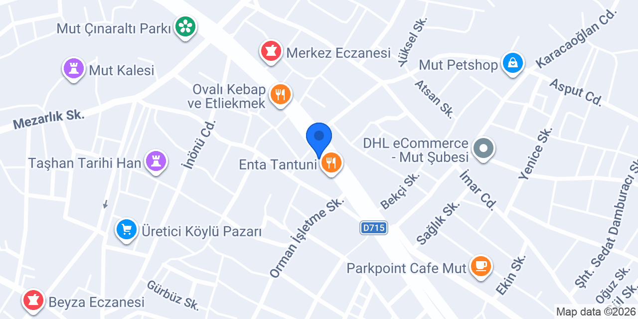 TEB Mut Şubesi konumu