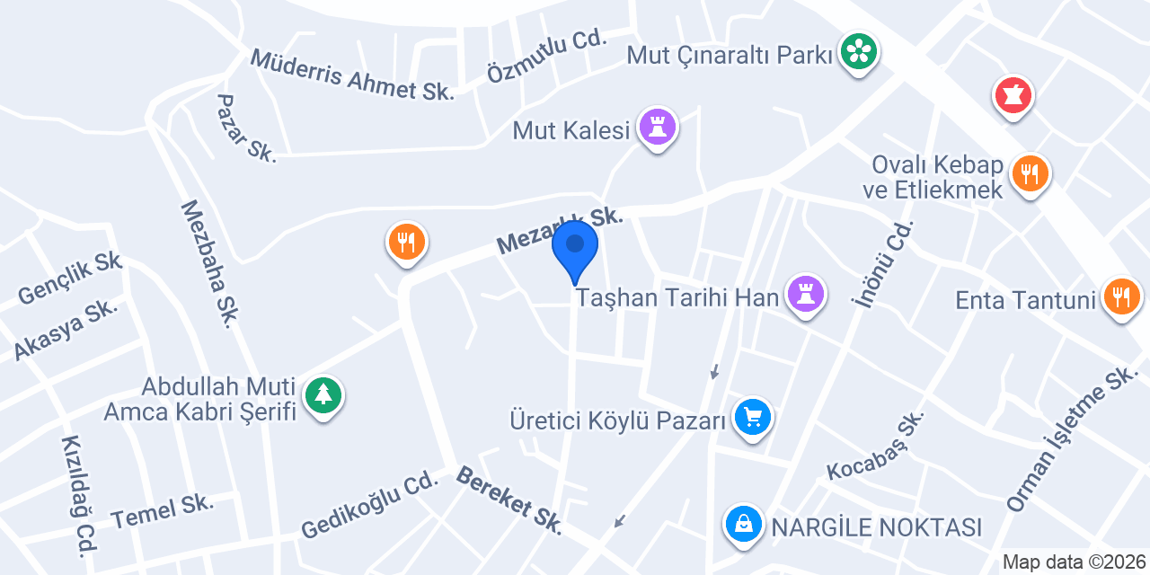 Keleş Mut"um konumu