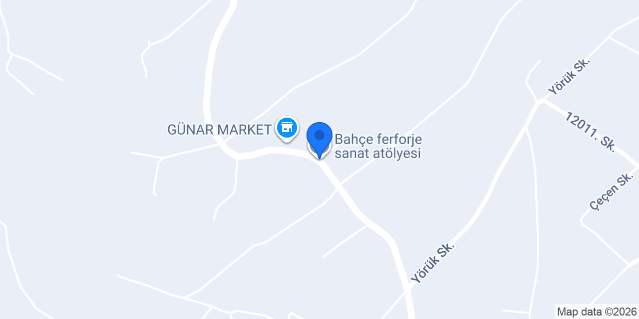 Bahçe ferforje sanat atölyesi konumu