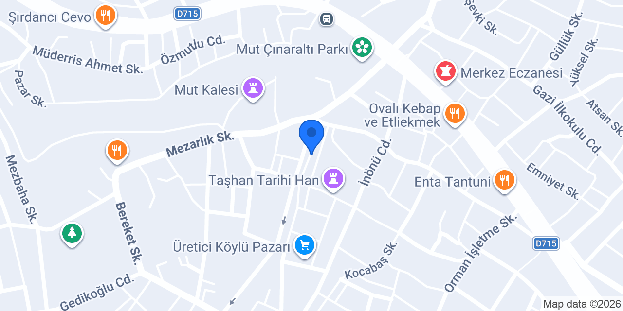 Dürümcü Özcan Usta konumu