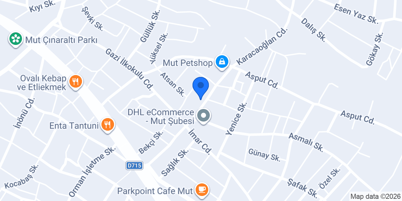 USTA KASAP MUT konumu