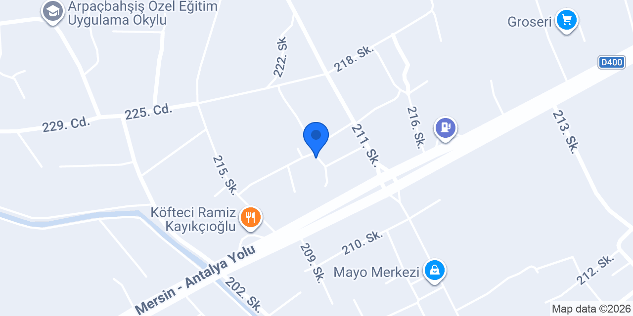 Sultan Yapı Market konumu