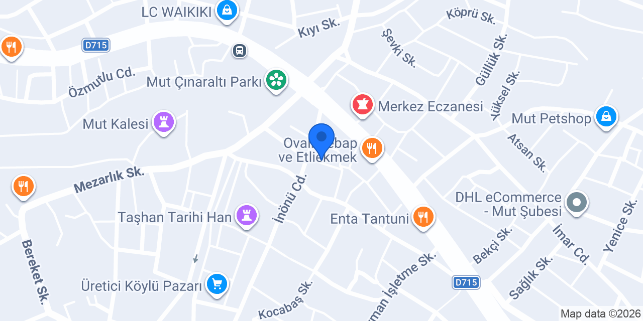 Mut Çilingir ve Elektronik Anahtar konumu