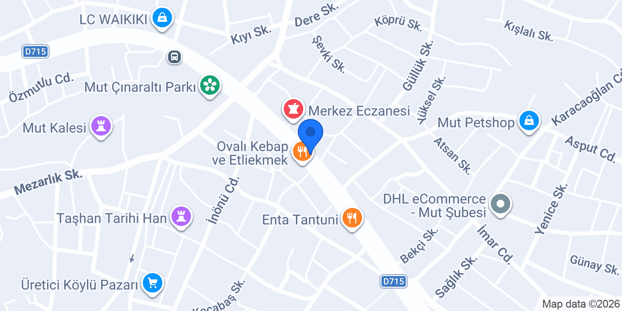 Mutlu Eczanesi konumu