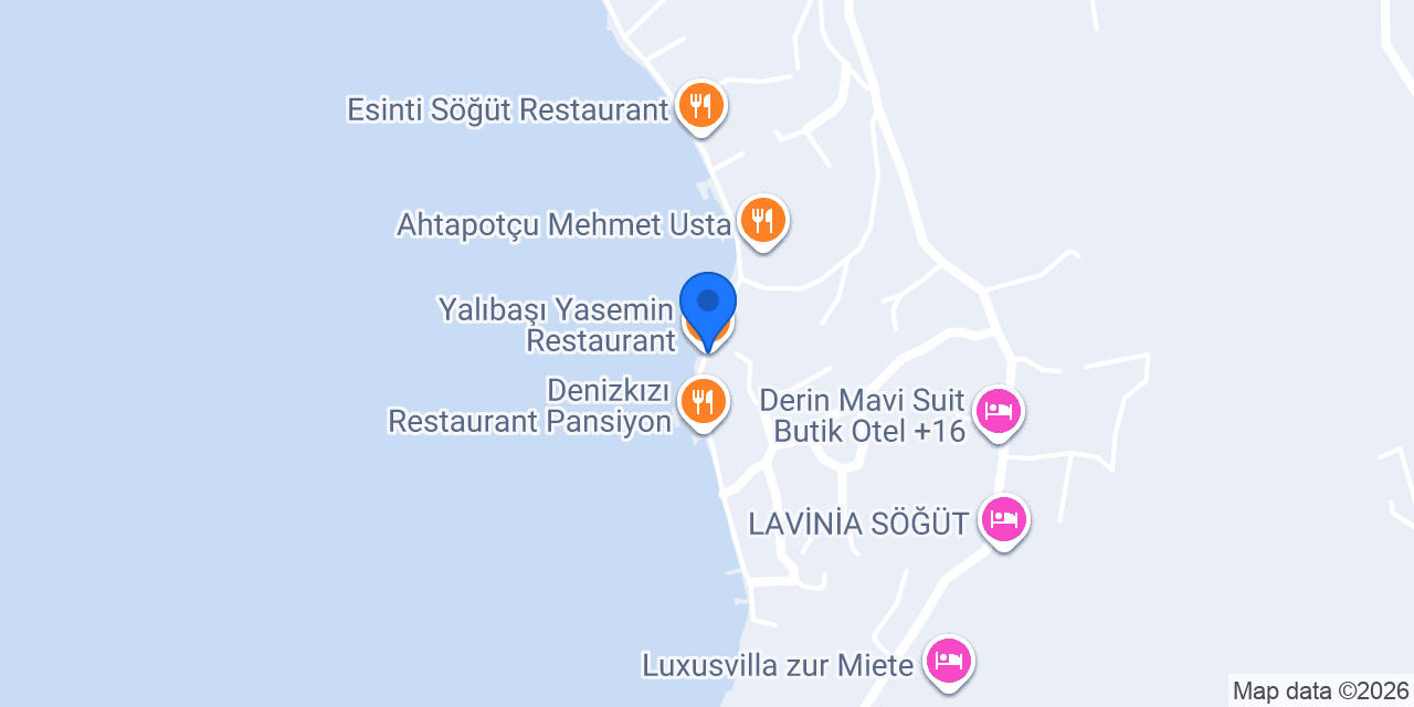 Yalıbaşı Yasemin Restaurant konumu