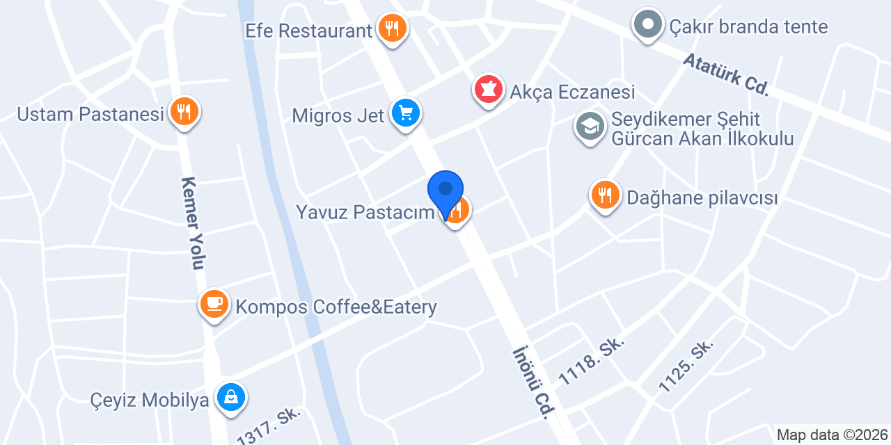 Pizza Tomato Seydikemer konumu
