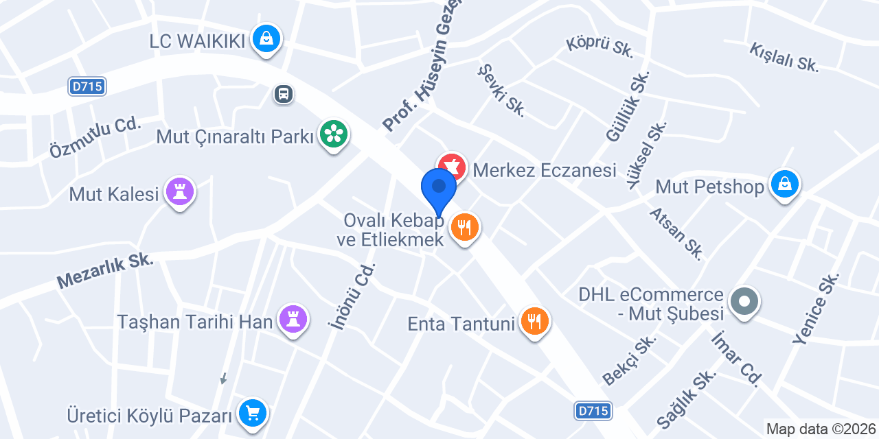 Mut özkaymak Turizm konumu
