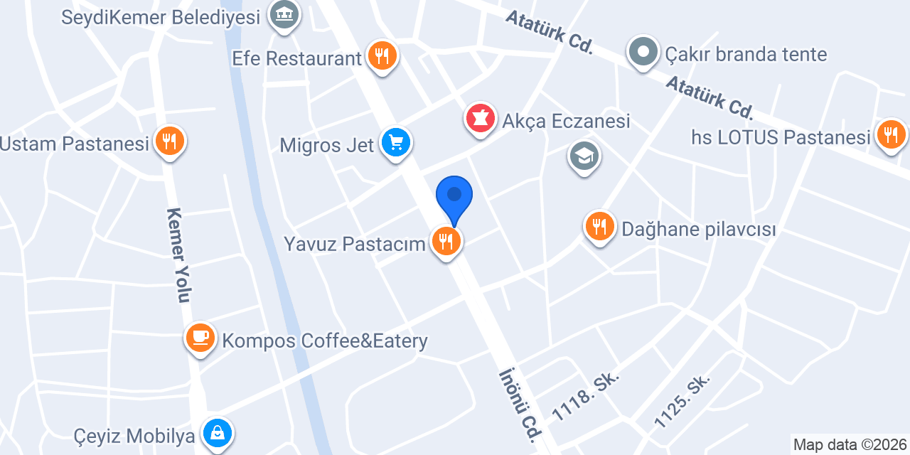Seydikemer Şampiyon Döner konumu