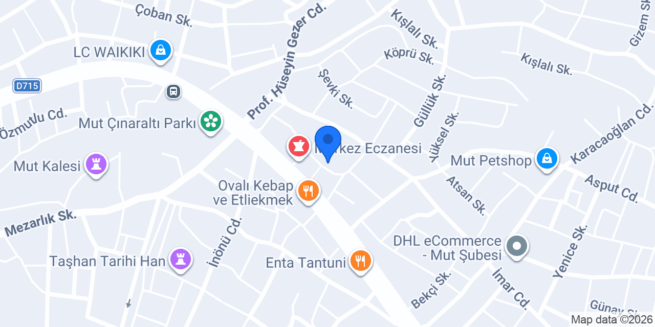ÖZEL KARAKUZU SAĞLIK KABİNİ konumu