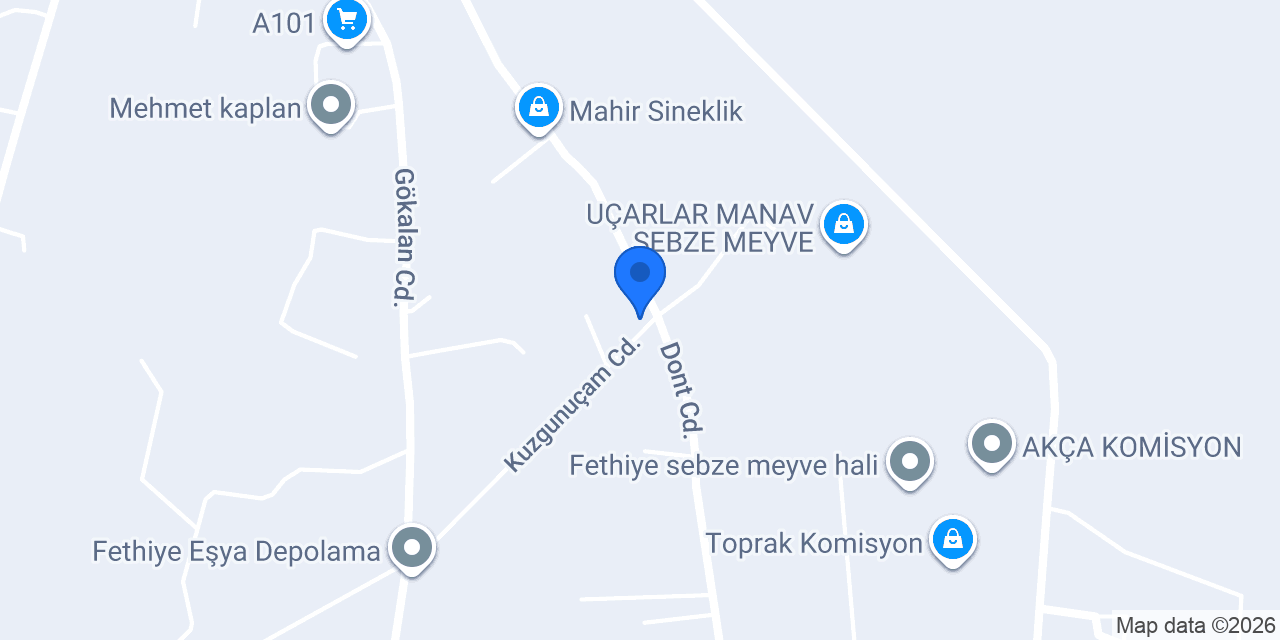 TEKASYA TARIM A.Ş FETHİYE ŞUBESİ konumu