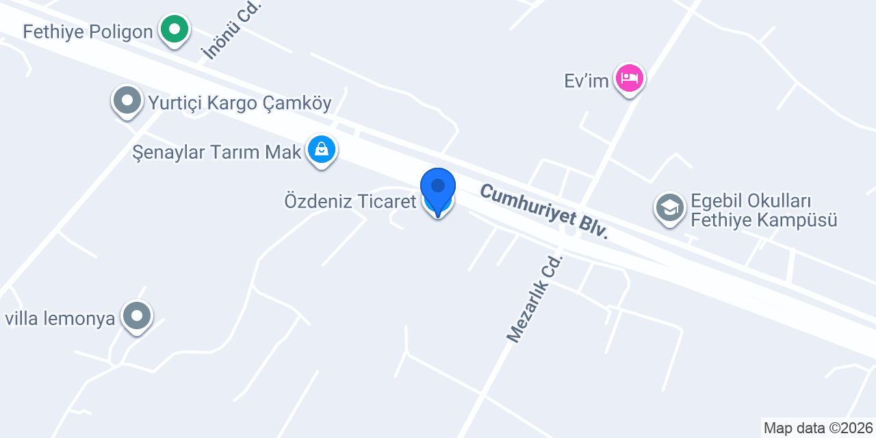 Özdeniz Ticaret konumu