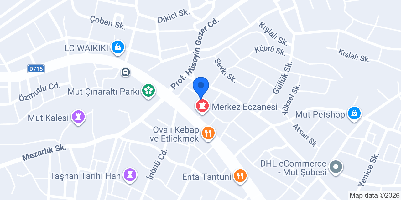 Duru Temizlik Mersin Mut konumu