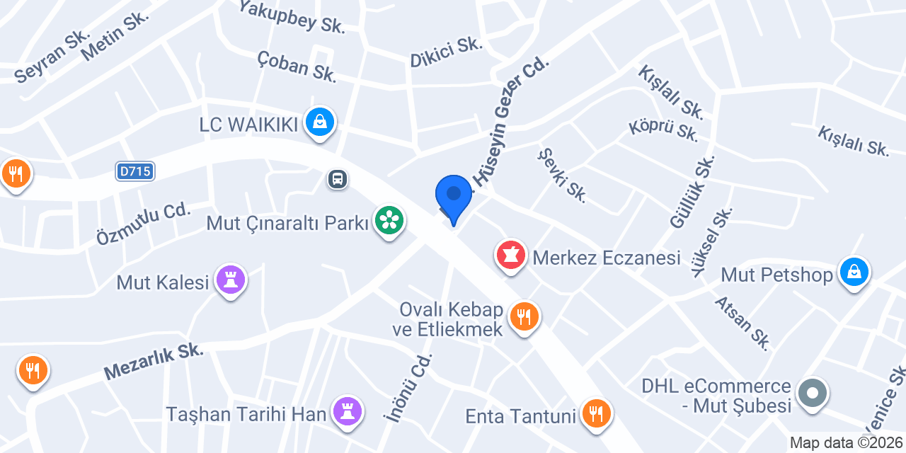 Çevikler Kasap konumu