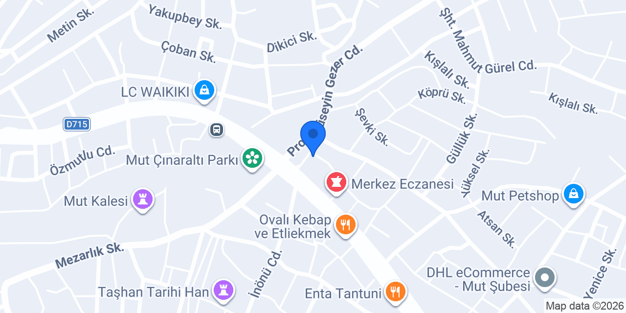 ASLAN VETERİNER KLİNİĞİ konumu