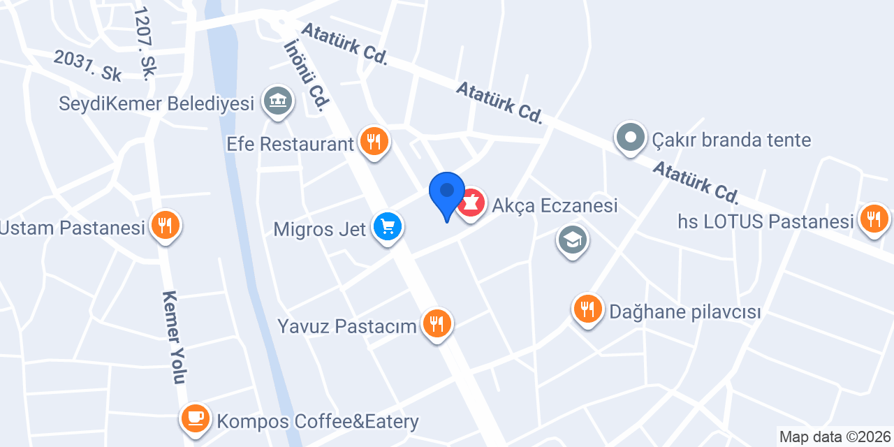 Merkez Cam Pen konumu