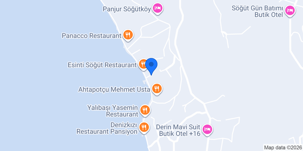 Yakamoz Pansiyon Restaurant konumu