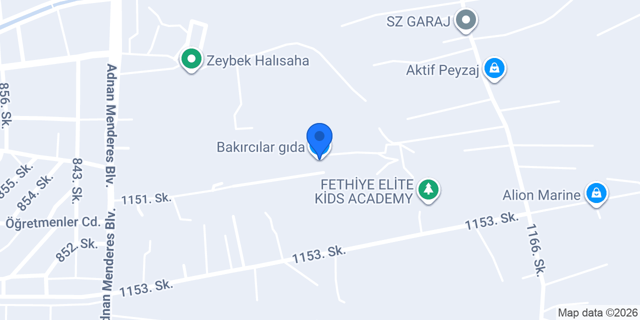 Bakırcılar gıda konumu