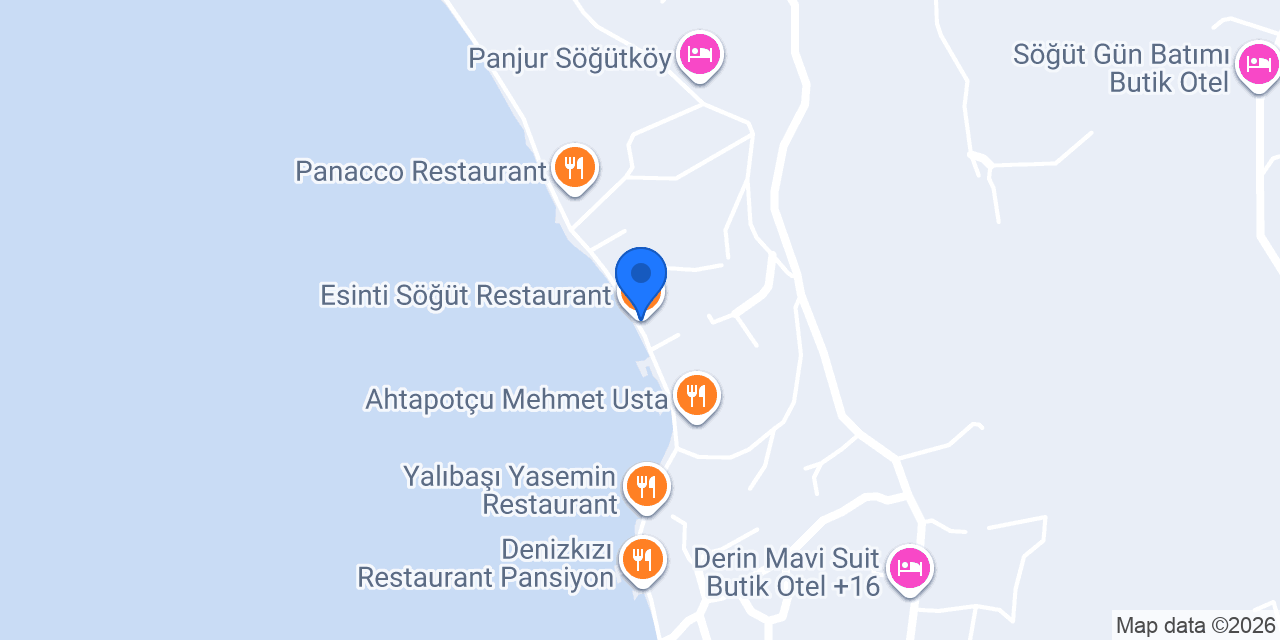 Esinti Söğüt Restaurant konumu