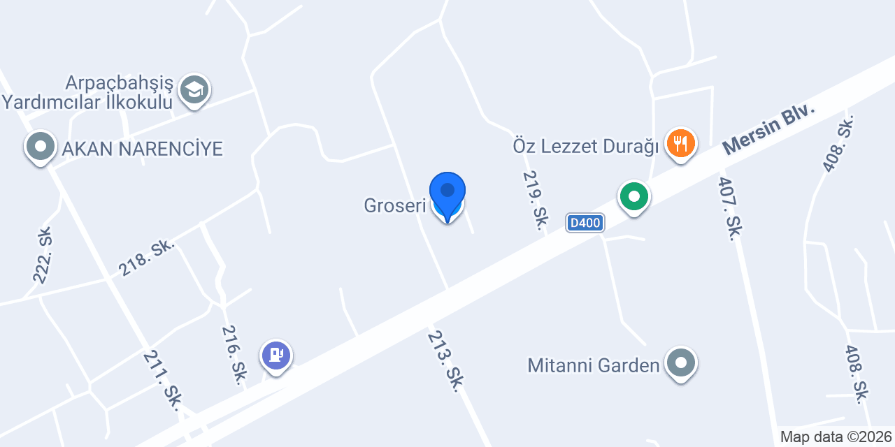 Groseri konumu