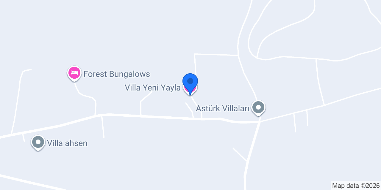 Villa Yeni Yayla konumu