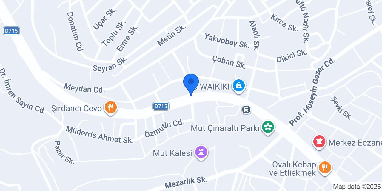Yenika Yapı Market konumu